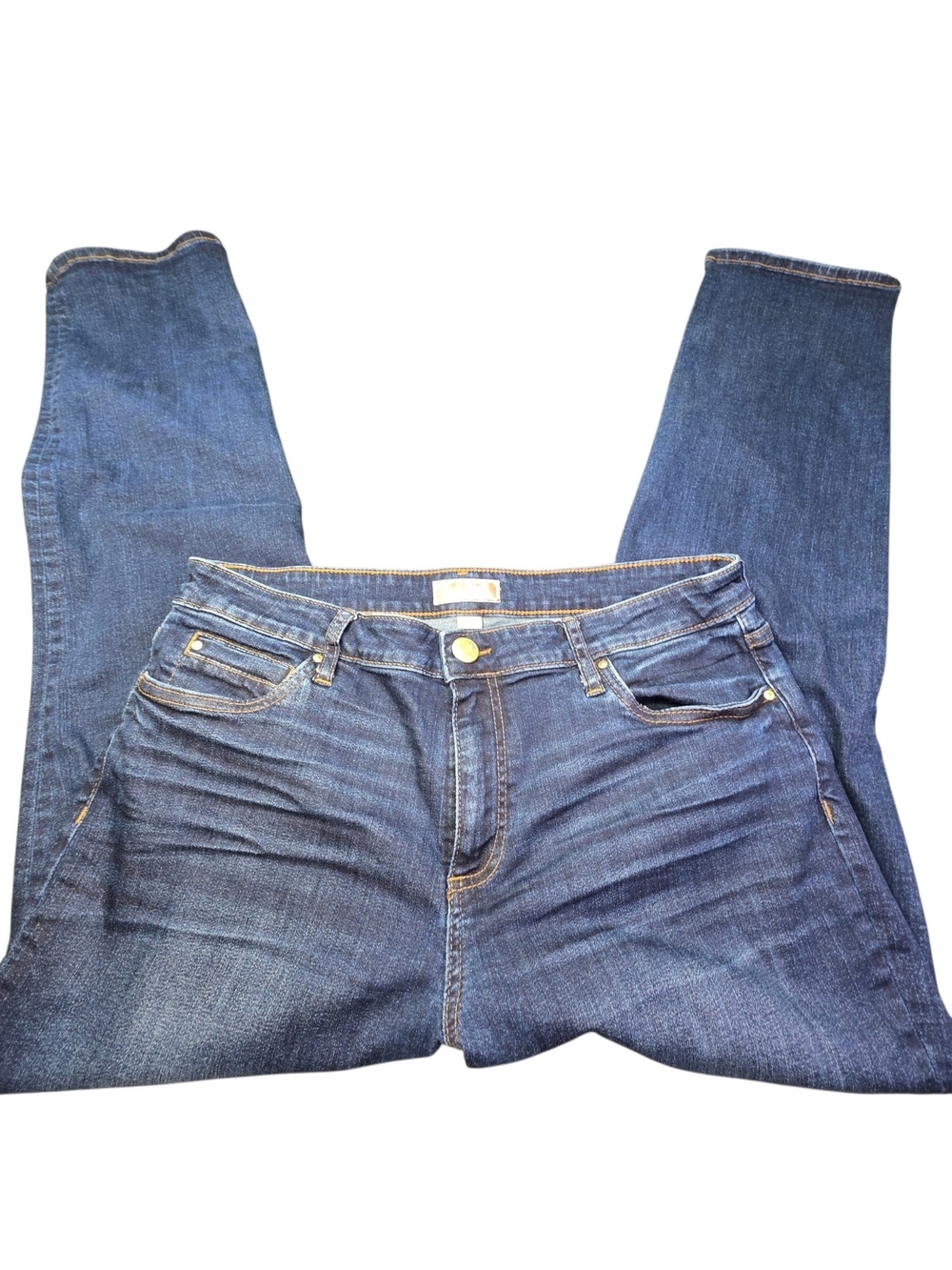 KUT from the Kloth Catherine Boyfriend Jeans Dark Wash Stretch Blue Size 12 - Picture 10 of 11